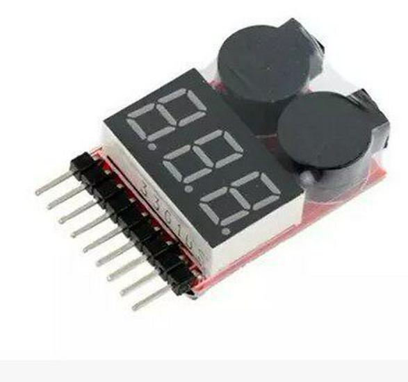 BB Call & Sound Model Airplane Battery Alarm: Adjustable 1-8s Power Display