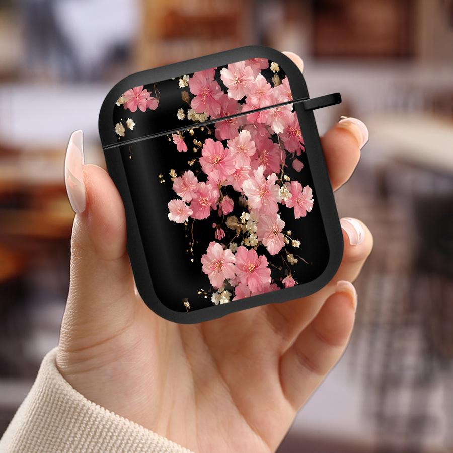 Чехол для Airpods Pro2 3 4 Pro3 Pro 1 2 Чехлы для наушников Покрытие Синие Цветы Полночи