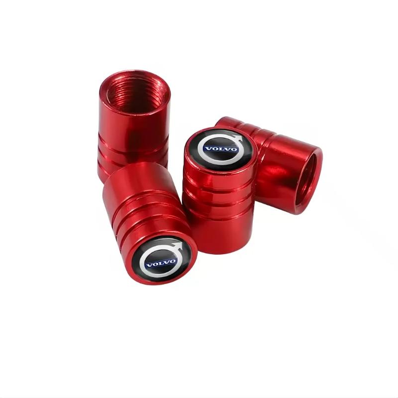 Car Tire Valve Cap Wheel Hub Sticker Tire Rim Decorative Sticker Suitable for Volvo V60 V40 Xc90 Xc40 S60 Xc60 V70 S90 V90 Xc70