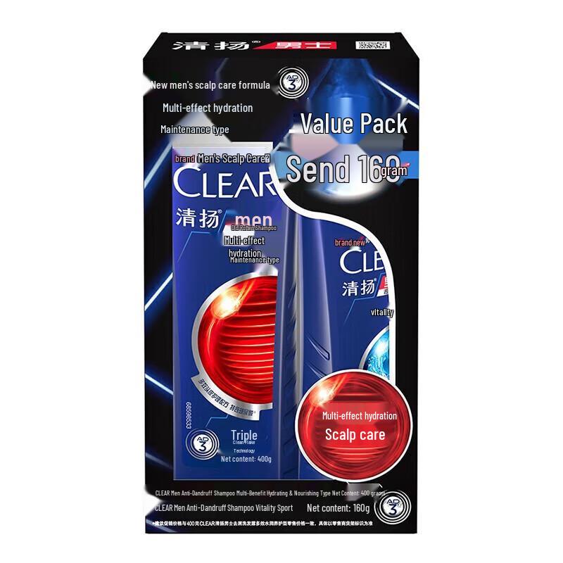 Шампунь Clear Men против перхоти, многоэффектный, увлажняющий