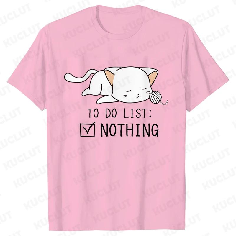To Do List Nothing Penguin Funny Print T-Shirt Women Lazy Penguin Humorous Top Female Fashion Tshirt Short Sleeve Summer Clothes