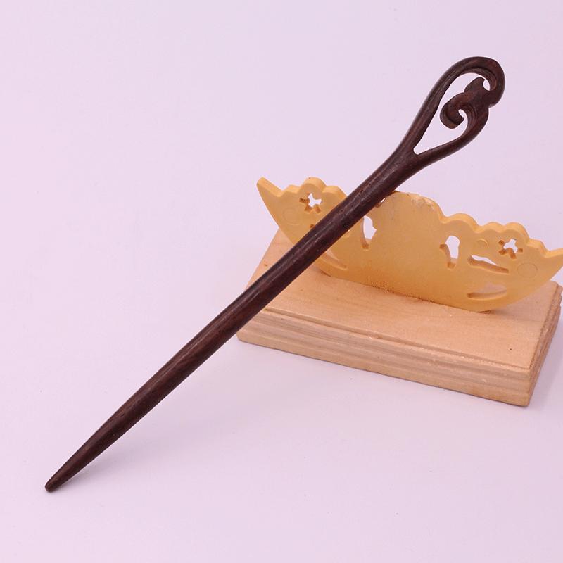 Hair Clasp Ladies Gift Wooden Vintage Ebony Accessories Guajacwood Hairpin
