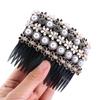 Women's Fashion Headwear Hairband Inserted Hair Comb Rhinestone Buttons Bangs Hairpins Hair Clip