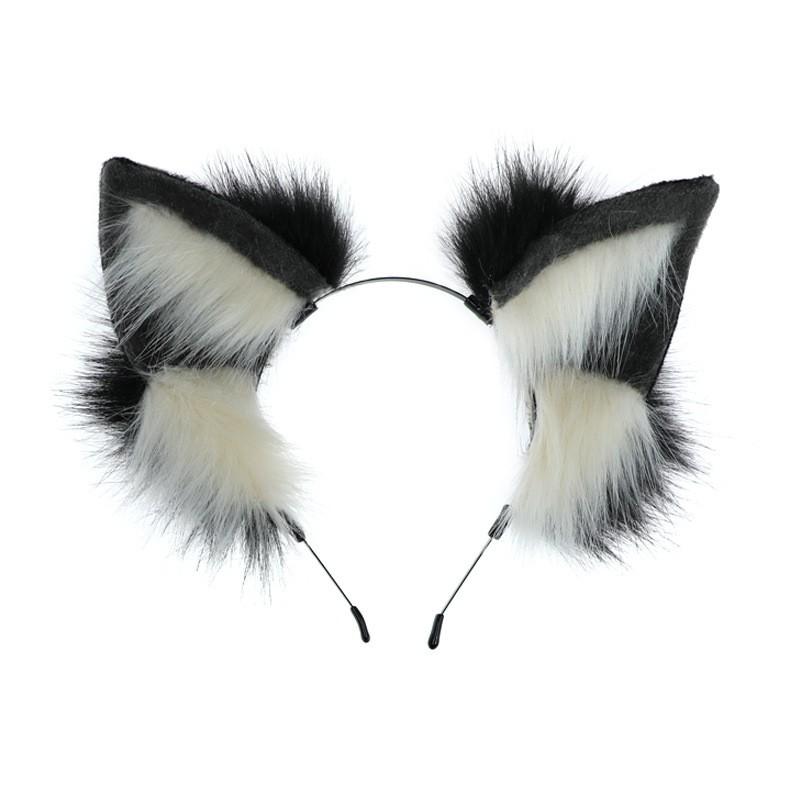 Handmade Plush Dog Ear Headband Cosplay Party Costume Accessory Cute Animal Ears Hairband Women Girls