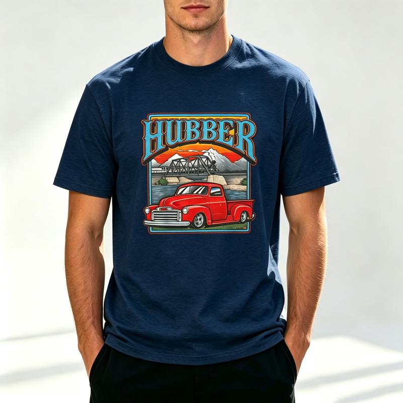 Vintage Truck Graphic Print T Shirt Unisex Unisex 100 Cotton Short Sleeve Retro Car Casual Streetwear Top