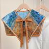 Floral Pattern False Fake Collar Detachable Shoulder Wraps Fashion Shirt Fake Collar