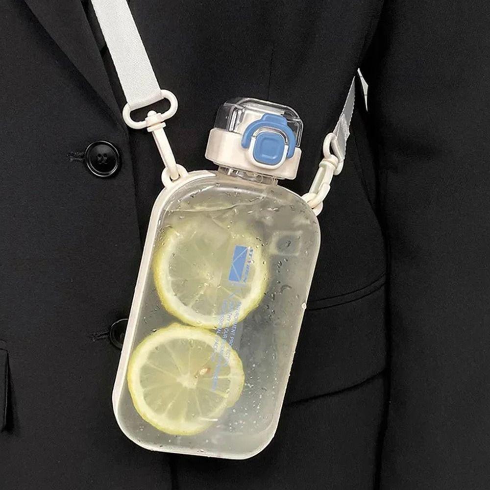 1Pcs 750ml Transparent Sports Bottle Portable Travel Canteen Men Women Universal