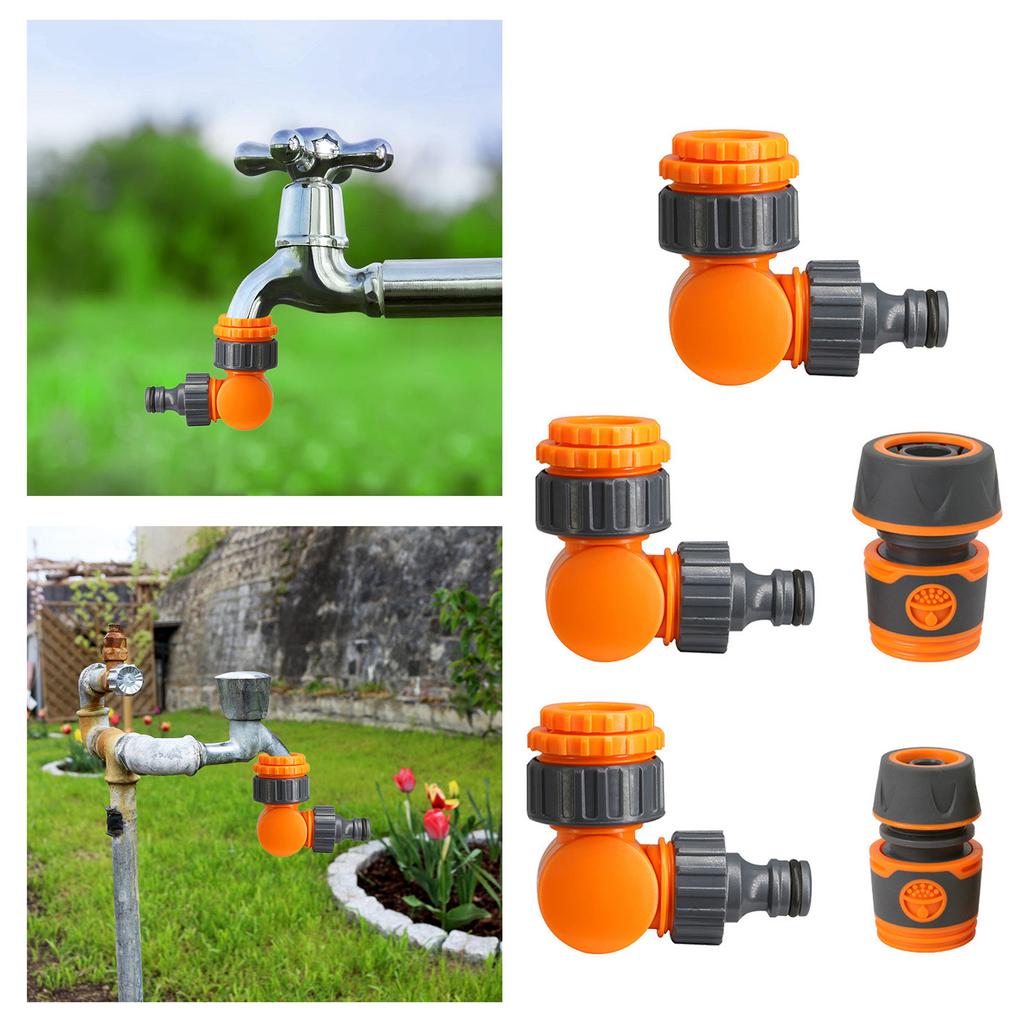 Легкие защелкивающиеся коннекторы Подходят для катушки садового шланга Адаптер для крана с функцией защиты от перегибов Удобный доступ к воде