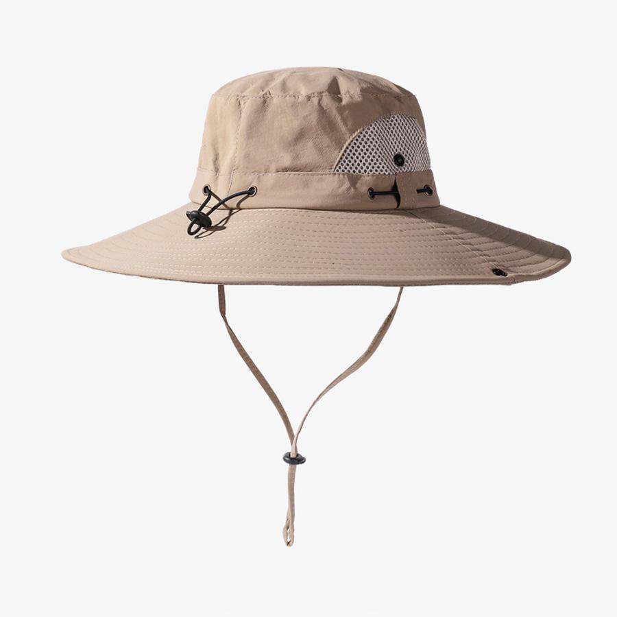 Летняя дышащая солнцезащитная шляпа рыбака с большими полями, мужская шляпа для альпинизма и рыбалки, солнцезащитная шляпа