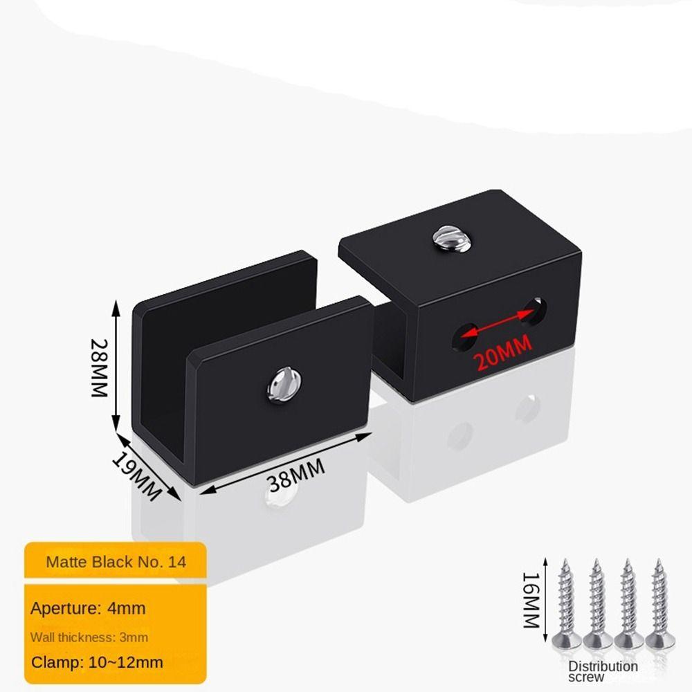 Кронштейн Держатель Стеклянной Полки Алюминиевый Сплав Безрамные Кронштейны Креативный Зажим для Стеклянной Двери Ванная