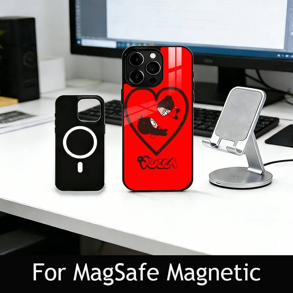 Chinese Doll P-Pucca Phone Case For iPhone17,16,15,14,13,12,11 Plus,Pro Magnetic For Magsafe Wireless Charging