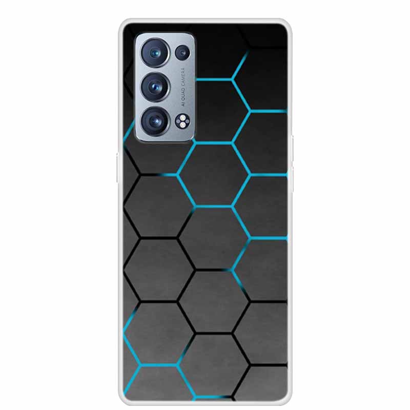 For OPPO Reno 6 Pro Plus 5G Case Reno6 Clear Marble Soft TPU Silicone Back Cover For OPPO Reno6 5G Phone Case Funda Bumper 6pro+