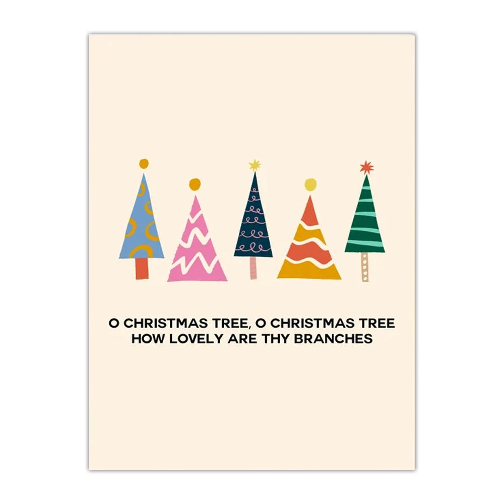 Christmas Tree Garland Bar Cheers Merry Poster Canvas Painting Nordic Wall Art Pictures and Prints Holiday Home Decor Frameless