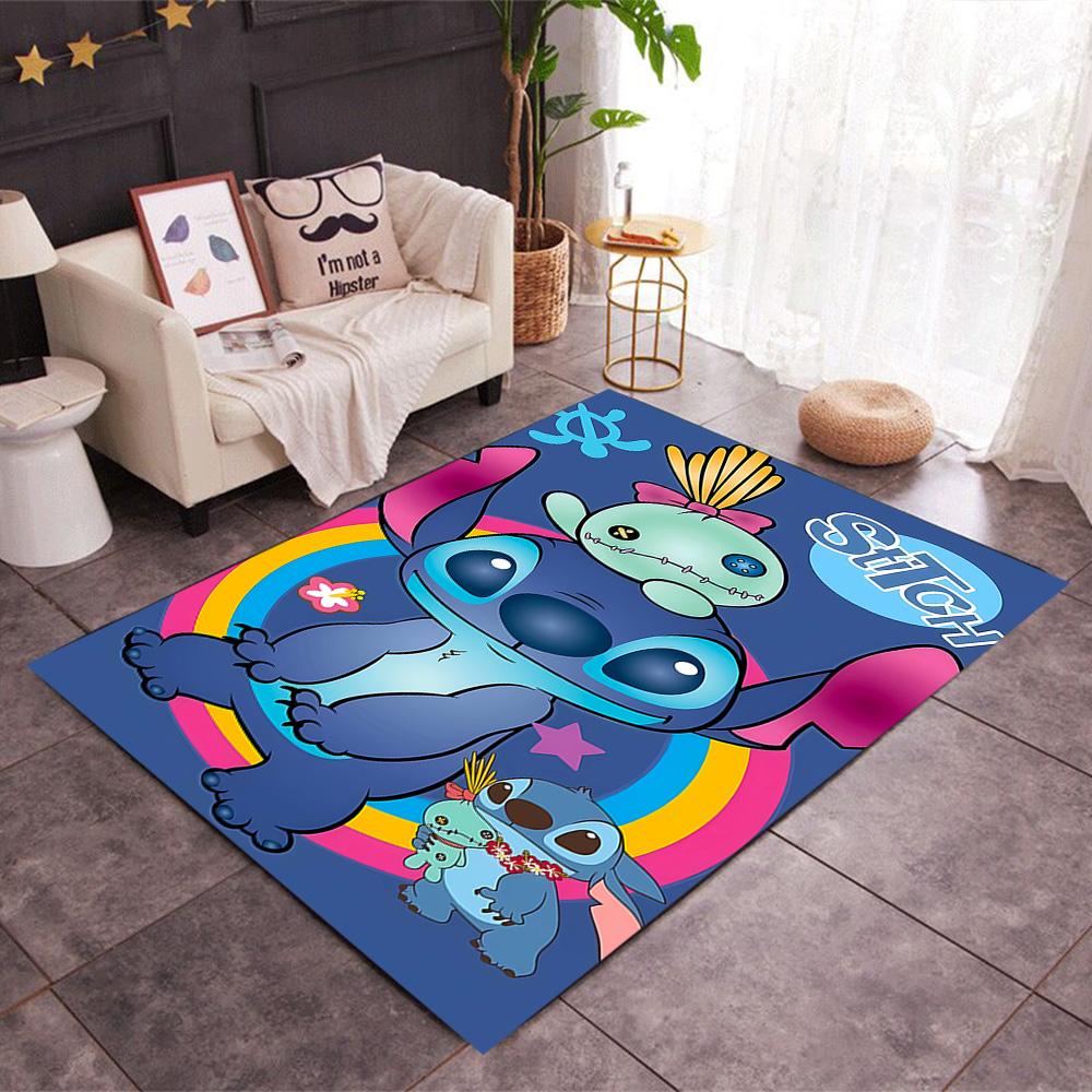 Lilo & Stitch Paradise Carpet Design for Hallway Game Room Playrooms Dormitory Anti-slip Rug Office home decor Perfect Birthday/Christmas Gift Idea
