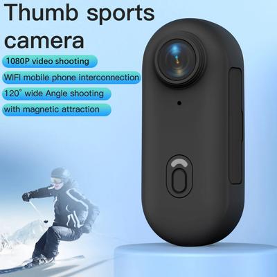 Спортивная экшн-камера 1080P WiFi 120° широкоугольная магнитный шнурок водонепроницаемый чехол для активного отдыха: велоспорт/лыжи/дайвинг
