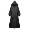 Halloween Adult Men's Medieval Retro Grim Reaper Cape Robe Wizard Cape Costume