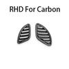 RHD For Kia Stinger Carbon Fiber Console Panel Cover Headlight Adjustment Upper Air Outlet Air Conditioning Panel Cover