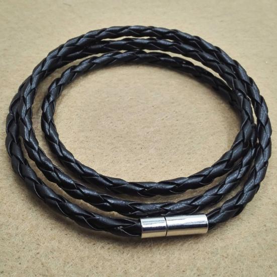 Винтажный женский мужской многослойный плетеный кожаный браслет-манжета, браслет в подарок