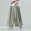 Men's Retro Chinese Style Wide-Leg Lantern Pants - Plus Size & Loose Fit