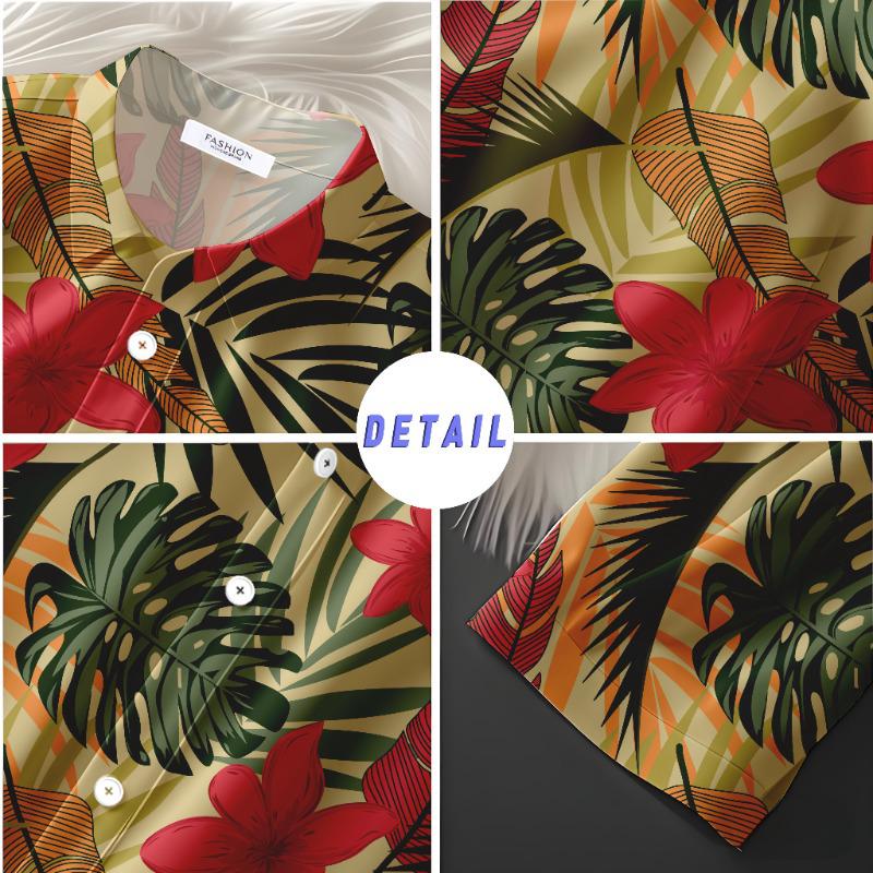 Тайланд Юньнань Фестиваль обливания водой Гавайская рубашка и шорты быстросохнущие - Унисекс Летняя пляжная одежда