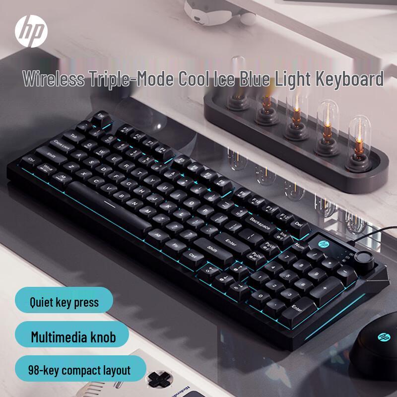 HP Механическая клавиатура K500F с многофункциональной ручкой