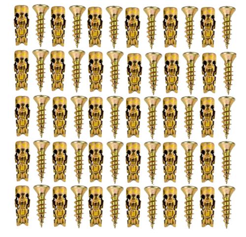 30/50/100Pcs Short Expansion Screw Set for Cabinet Hinge Repair&Stripped Thread Restoration
