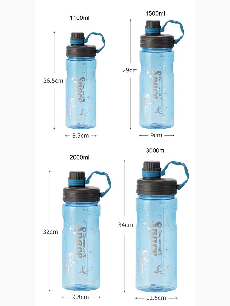 1л, 1,5л, 2л, 3л, большая емкость, спортивная бутылка для воды, уличная чашка для воды для фитнеса, велосипеда, кемпинга, альпинизма, портативный кувшин для фитнеса