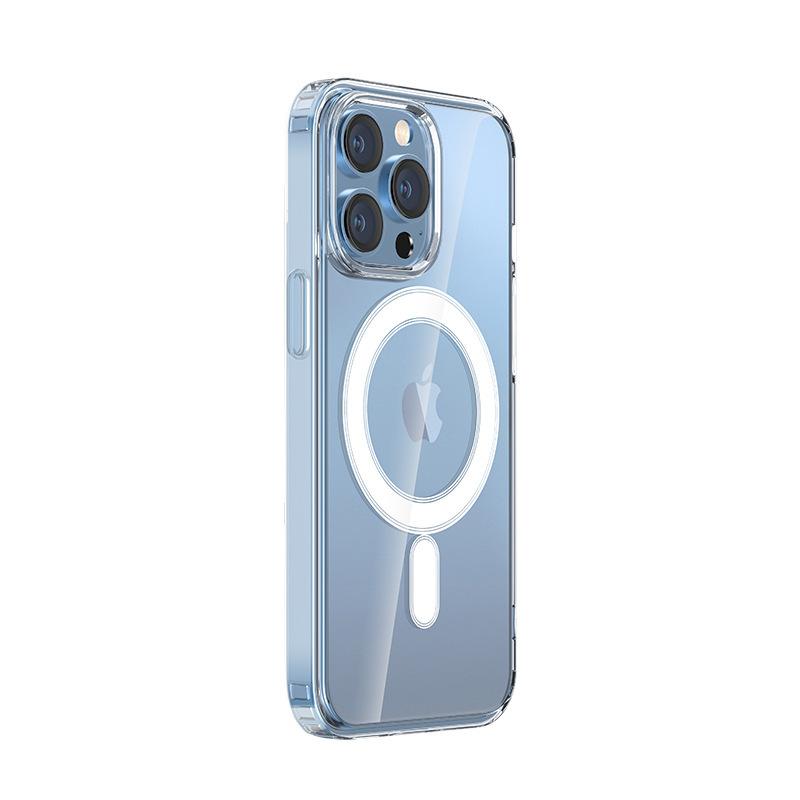 Магнитный прозрачный акриловый чехол для Apple iPhone 14/15 Pro/16 с совместимостью с Magsafe