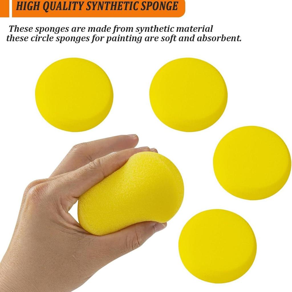 Суперабсорбирующая круглая губчатая кисть для DIY-живописи гуашью и акварелью