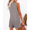 Women's Jumpsuit Casual Fashion Solid Color Jumpsuit Button Pocket Jumpsuit
