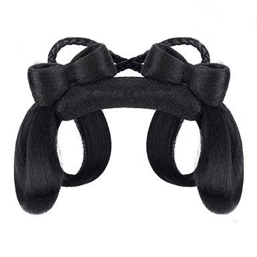 Chinese Style Ancient Hanfu Wig Synthetic Retro Hair Chignon Cute Hanfu Wig Headband Photography