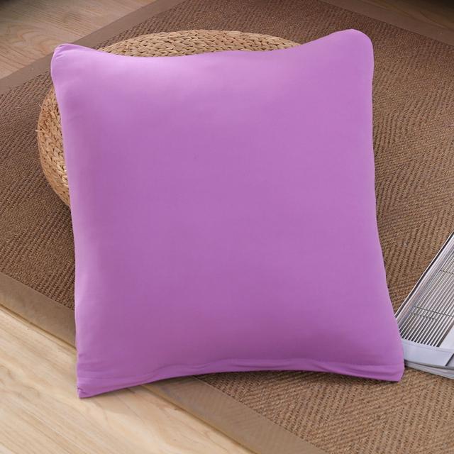 Эластичная эластичная подушка с однотонным принтом Cojines Decorativos Para Sofa Capa De Almofada Coussin De Salon Housse De Cous