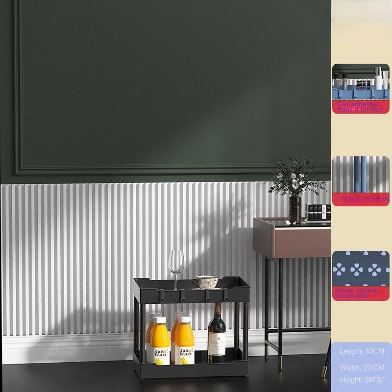 3 4-уровневые полки для хранения тележек на колесиках Многофункциональная тележка для хранения с колесами Простая сборка для ванной комнаты, кухни