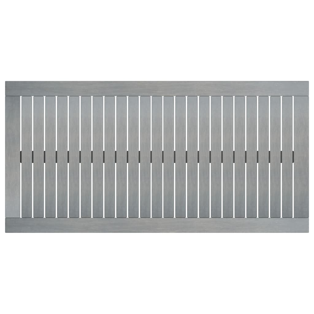 vidaXL Couchtisch 100x50x33 cm Grau Massivholz Akazie