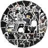 50pcs line Animals Stickers Simple Cartoon Stickers For Laptop Suitcase Skateboard Guitar Cartoon Stickers Kid Gift Toys