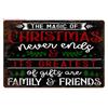 Retro Merry Christmas Metal Wall Decor Vintage Christmas Bakery Metal Sign for Gift  Bar Club Cafe Room Decoration WY