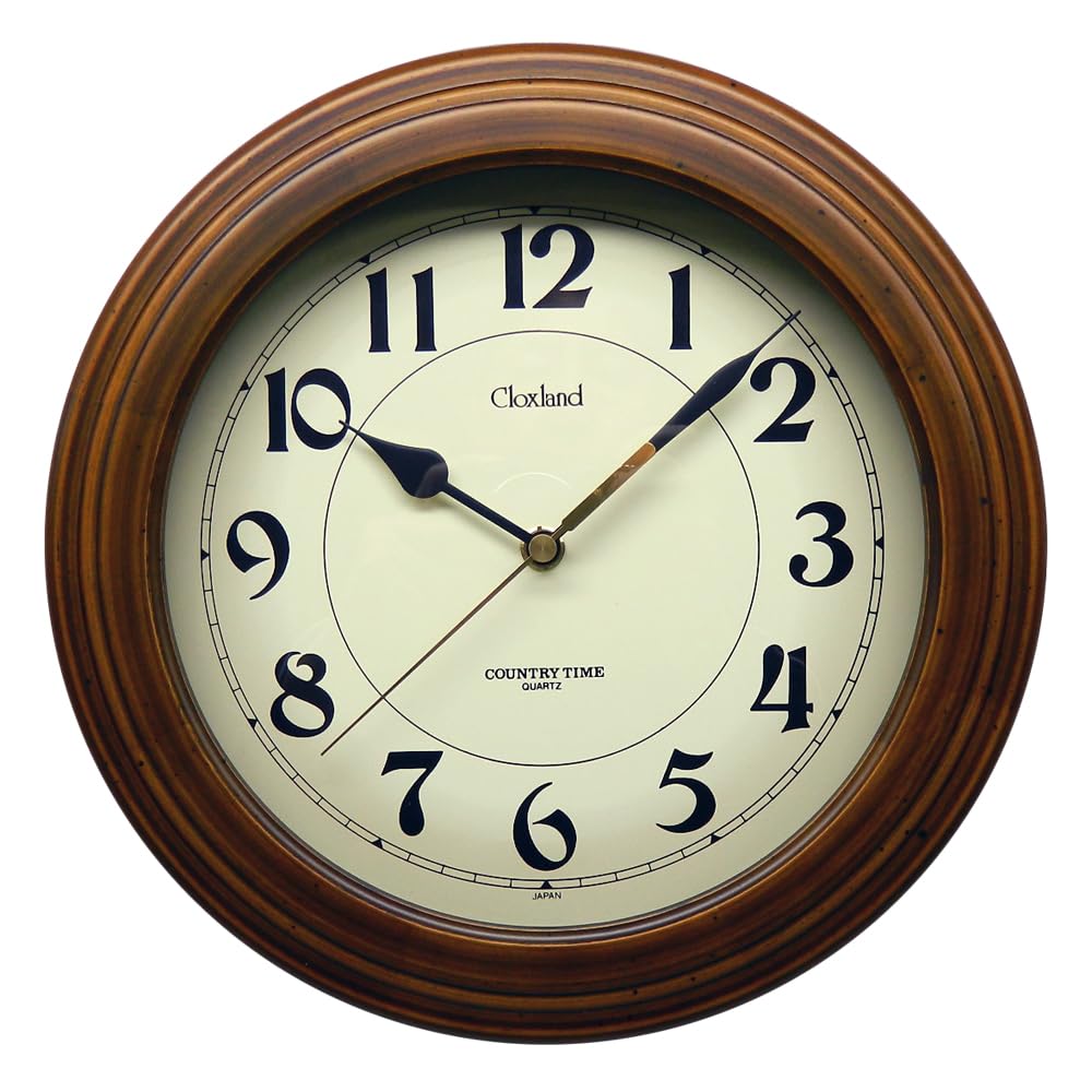 Suntel DQL611 Retro Radio-Controlled Wall Clock, Made in Japan
