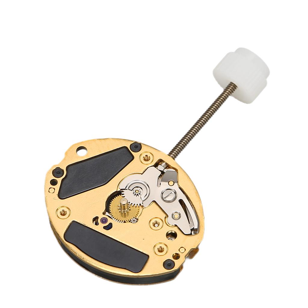 ETA 901001 Quartz Movement Golden Alloy Rhinestone Watch Movement Replacement Repair Parts Accessory