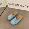 Женские Французские Ретро Плетеная Ажурная Обувь-Слипоны в Стиле Birkenstock, Модные Универсальные Ленивые Лоферы на Толстой Подошве для Повседневной Носки