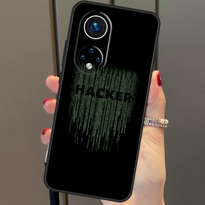 Чехол Hacker Binary Matrix Rain для Huawei P30 Pro P20 P40 Nova 5T 9 P Smart Z 2021, чехол для Honor 8X 9X 10i 50 Lite