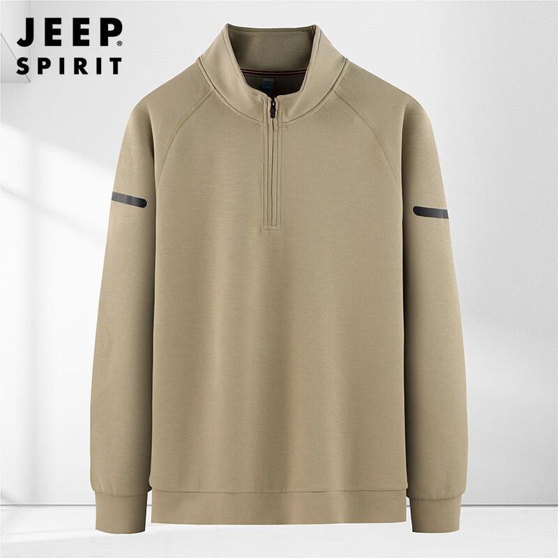 Мужская спортивная кофта JEEP SPIRIT с полумолнией, повседневная