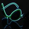 Weird Design Glow In The Dark Sunglasses Flashing LED Halloween Cosplay Eyewear  Photo Booth Prop
