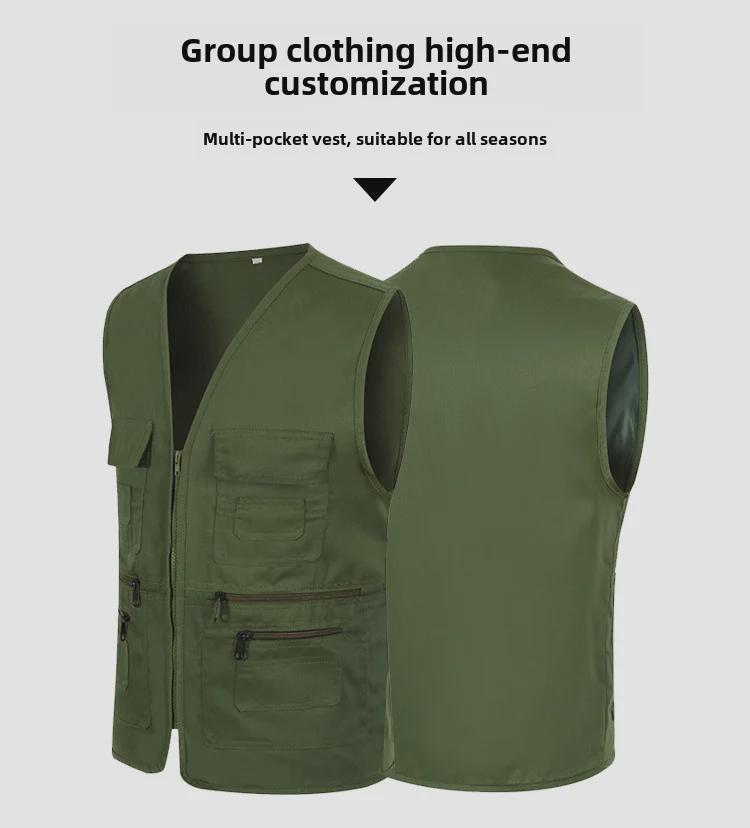 Хлопковый жилет без рукавов с V-образным вырезом и карманом на молнии — комфорт на все времена года