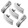 No Fade 10pcs PVD Plated Stainless Steel Geometric Rectangle Ear Studs with Loop Earring Base for Jewelry Making DIY Accessories