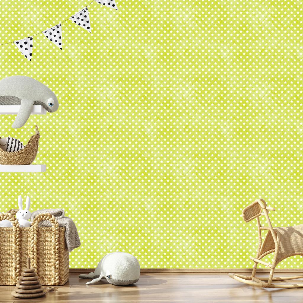 Cream Stars Wallpaper, Cream Background for Living Room and Bedroom 50x1000