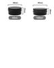 Chocople Aluminum Can Case Cream Jar Cosmetic Container Small Portion Black 24-Pack (10ml)