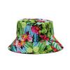 New Arrival Summer Sun Protect Woman Man Unisex Reversible Printed Cactus Bucket Hat