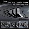 Для Tesla Model 3 2017-2023 Задний треугольный дефлектор-жалюзи Наклейка Боковой спойлер Разделитель для Tesla Model 3 Highland 2024 2025 2026