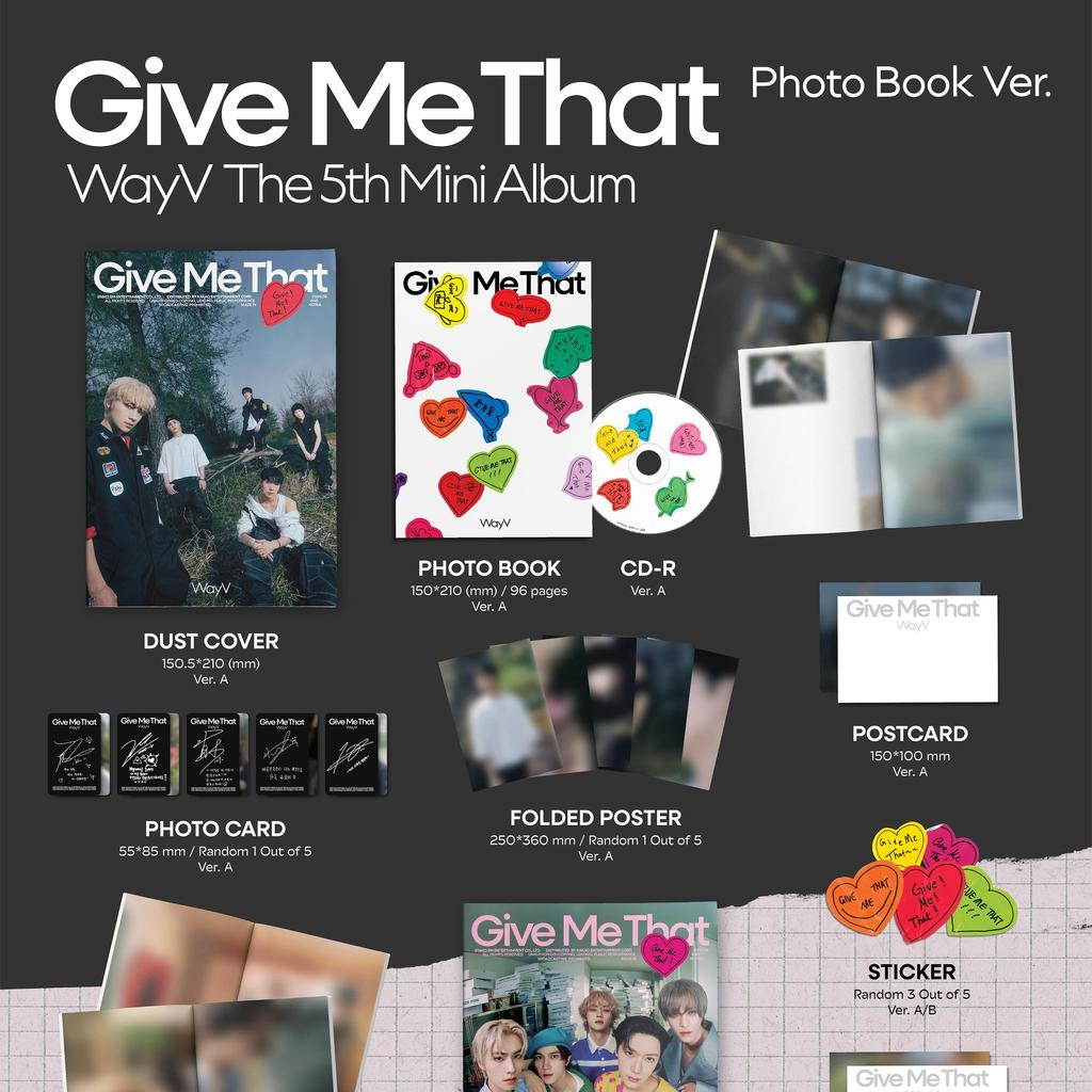 WayV 'Give Me That' 5th Mini Album Photobook Version