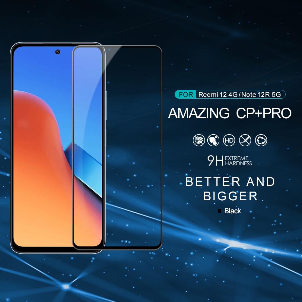 Для Poco M6 Pro Glass Nillkin CP + Pro полноэкранная защитная пленка из закаленного стекла
